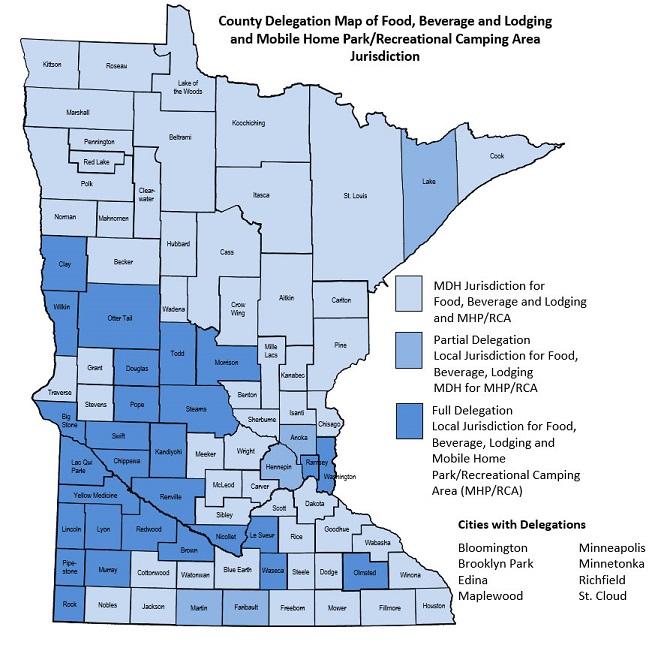 Click to go to State and Local EH Delegated Programs for Manufactured Home Parks and Recreational Camping Areas