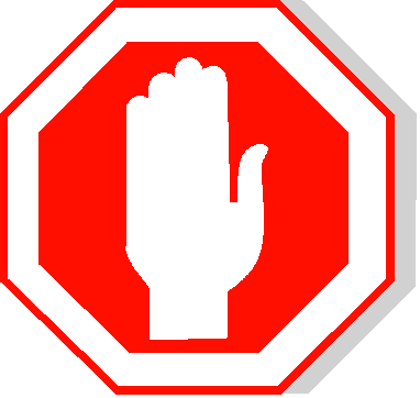 stop sign alerting safety concerns.