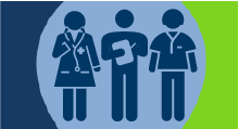 Icon of health professionals.