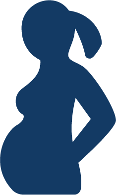 graphic of a pregnant woman