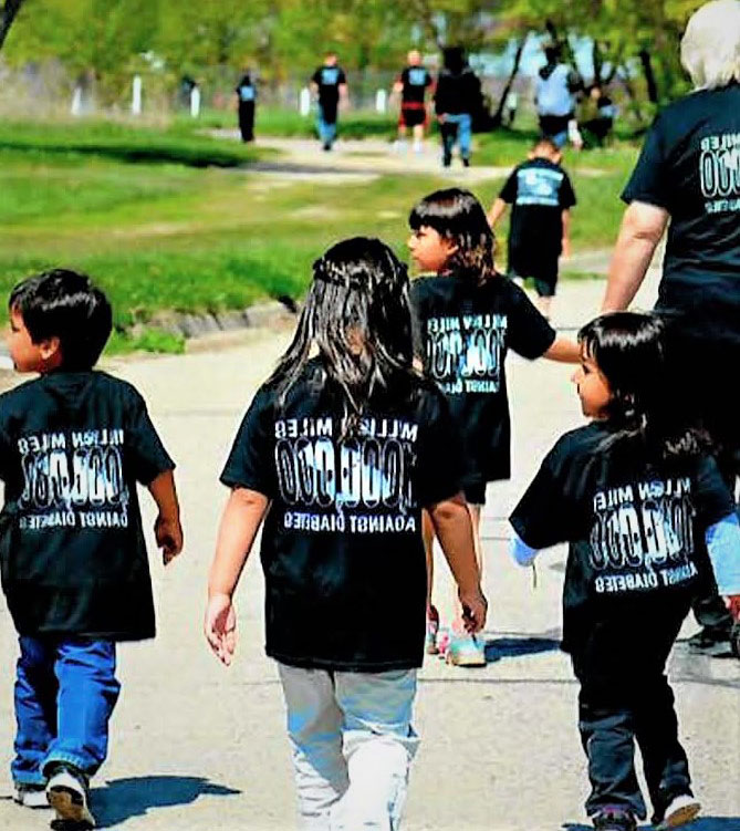 kids out walking