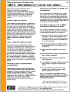 Image of MRSA fact sheet for coaches and athletes