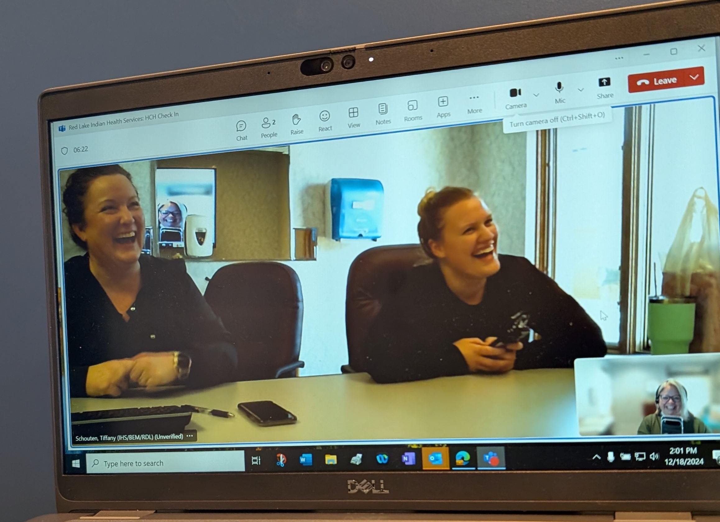 Red Lake Indian Health Services check-in with HCH