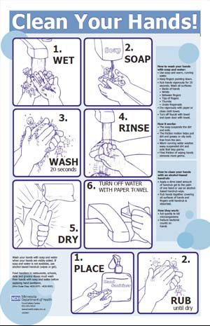 Image of Hand Hygiene How-To Poster.